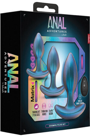 Anal Adventures Matrix Cosmos Plug Kit - Analplugg med vibrator 0