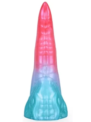 Alien Beast Cyan Rainbow Dildo 21 cm - Dragon dildo 0