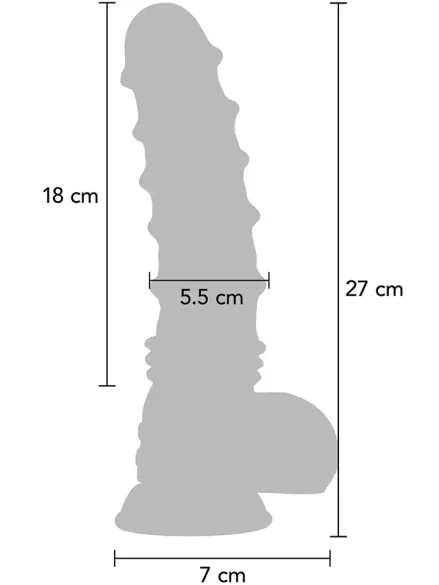 Vibrating Dragon Monster Dildo 27 cm - Dragon dildo 0