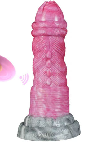 Pink Alien Luminara Vibrating Dildo 20,5 cm - Dragon dildo 0