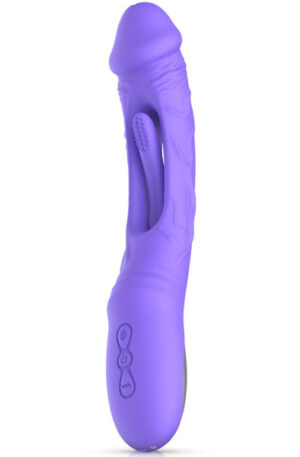 Flax Vibrating Dildo With G-Spot Stimulator - G-punktsvibrator 0