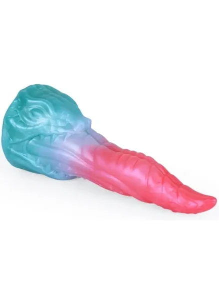 Alien Beast Cyan Rainbow Dildo 21 cm - Dragon dildo 0