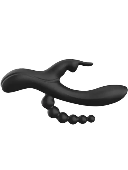 Noir Euphoria Liquid Silicone Triple Pleasure - Rabbitvibrator 0