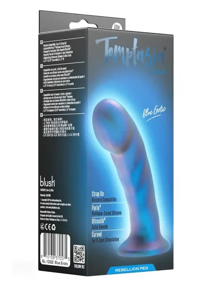 Rebellion Peg Blue Erotic 14,5 cm - Dildo 0