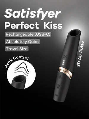 Satisfyer Perfect Kiss Air Pulse Vibrator - Lufttrycksvibrator 0