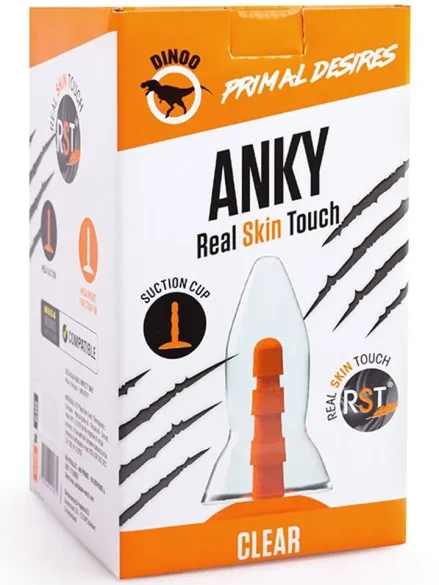 Dinoo Primal Anky Clear 21 cm - XL Buttplug 0