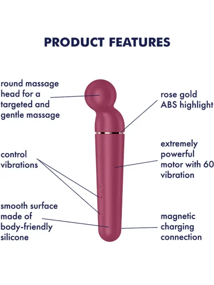 Satisfyer Planet Wand-er Berry/Rosegold - Magicwand / Massagewand 0