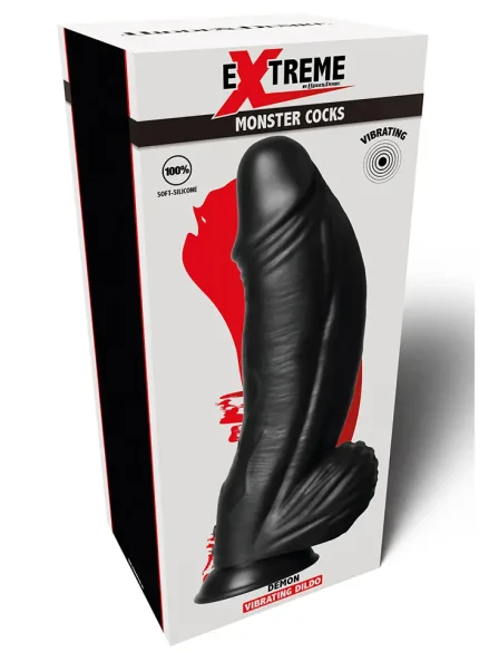 Vibrating Demon Monster Dildo 28 cm - Monster dildo 0