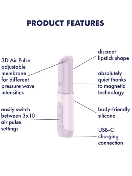 Satisfyer Secret Kiss Air Pulse Vibrator - Lufttrycksvibrator 0