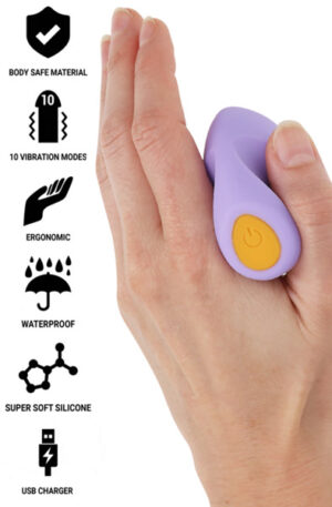 Ursula Stimulator 10 Vibrations Purple - Minivibrator 0