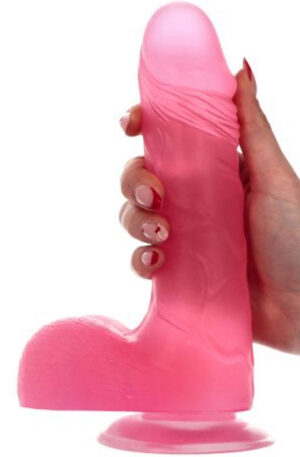 Alvaro Dildo Transparent Pink 23 cm - Dildo 0