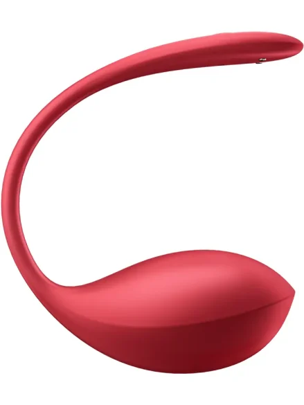 Satisfyer Shiny Petal Connect App Red - Appstyrt vibrerande ägg 0