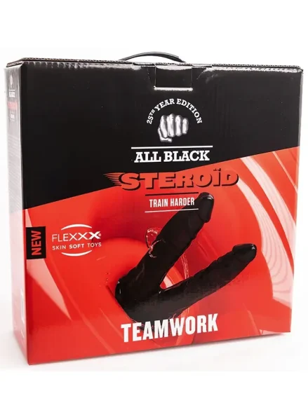 All Black Steroïd Teamwork 34,5 cm - XL dildo 0