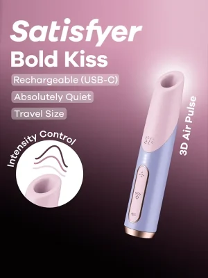 Satisfyer Bold Kiss Air Pulse Vibrator - Lufttrycksvibrator 0