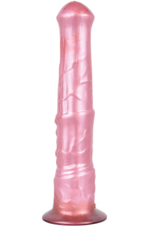 Pink Alien Jolly Star Metallic Dildo 42 cm - Dragon dildo 0