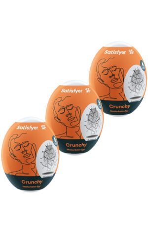 Masturbator Egg Crunchy 3-pcs - Onaniägg 0