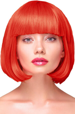 Party Wig Short Straight Red Hair - Peruk 0