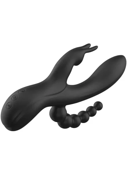 Noir Euphoria Liquid Silicone Triple Pleasure - Rabbitvibrator 0