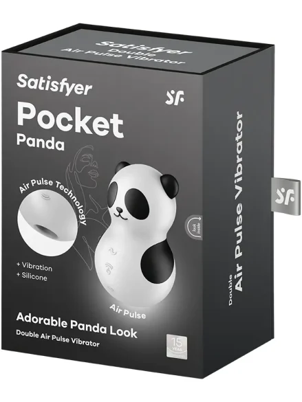 Satisfyer Pocket Panda Air Pulse Vibrator - Lufttrycksvibrator 0