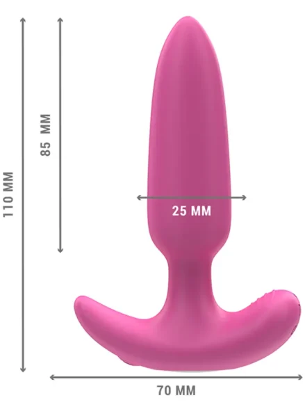 Ross Anal Plug 10 Vibrations Remote Control - Analplugg med vibrator 0