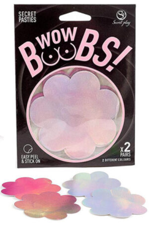 Nipple Covers Flower Shapped Holographic - Nipple covers 0