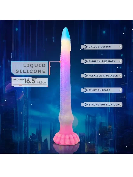 Tentaeel Glow In The Dark Dildo 44,5 cm - Dragon dildo 0