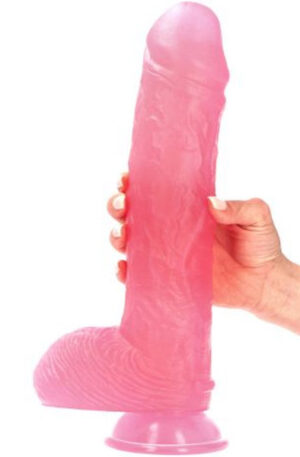 Spartaco Dildo Transparent Pink 32,5 cm - Dildo 0