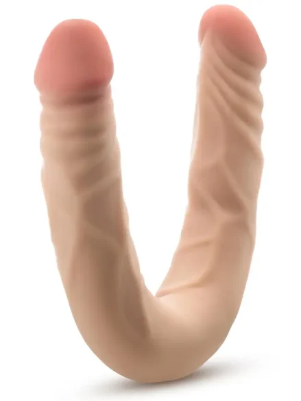 Posable Double Dong Beige 35,5 cm - Dubbeldildo 0