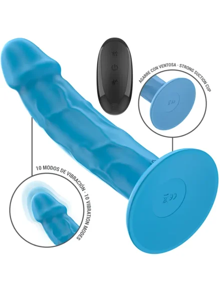 Phoebe Realistic Vibrator 10 Modes Remote Control - Dilator med vibration 0