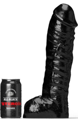 All Black Steroïd The Gym Buddy 33 cm - XL dildo 0