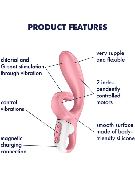 Satisfyer Hug Me Rabbit Vibrator Pink - Rabbitvibrator 0