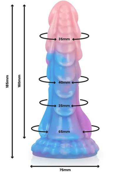 Ashtar Dildo Extraterrestrial Form 18,5 cm - Dragon dildo 0