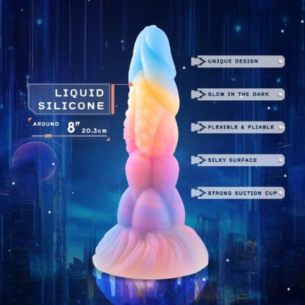 Bad Bubblez Silicone Dildo 20,4 cm - Dragon dildo 0