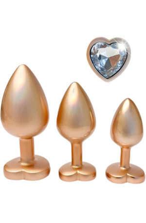 Gleaming Love Pearl Plug Set Gold - Analpluggar paket 0