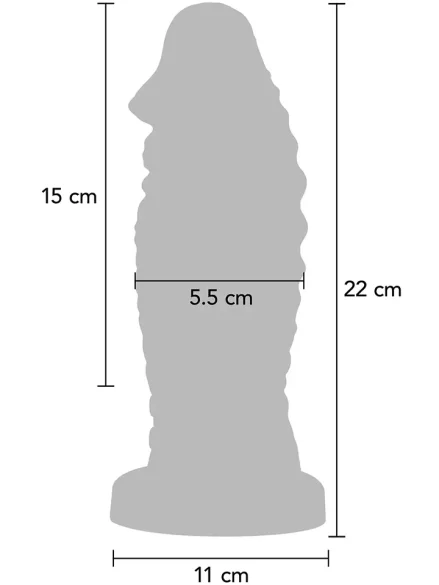 Vibrating Devil Monster Dildo 22 cm - Monster dildo 0