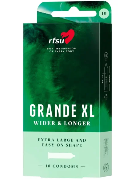 RFSU Grande XL 10-pack - Extra stora kondomer 0