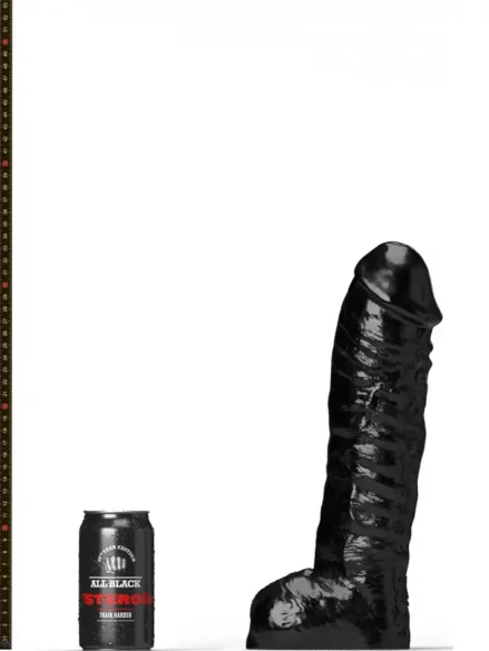 All Black Steroïd The Gym Buddy 33 cm - XL dildo 0