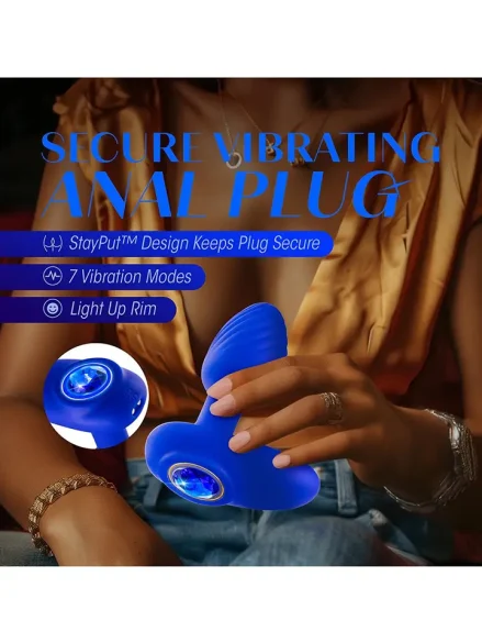 Sapphire Mystery Vibrating Plug - Analplugg med vibrator 0