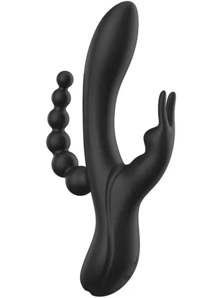 Noir Euphoria Liquid Silicone Triple Pleasure - Rabbitvibrator 0