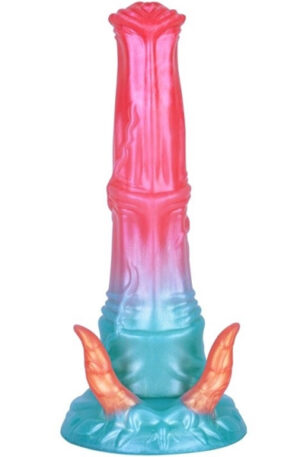 Alien Beast Cyan Rainbow Dildo 23,5 cm - Dragon dildo 0