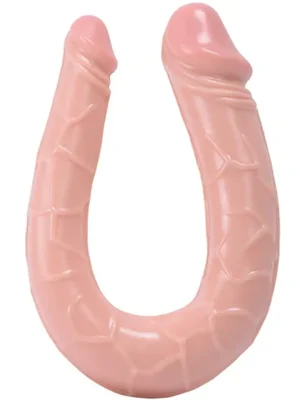 Double Curved Dildo U-shaped 15 cm - Dubbeldildos 0