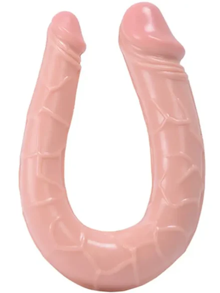 Double Curved Dildo U-shaped 15 cm - Dubbeldildos 0