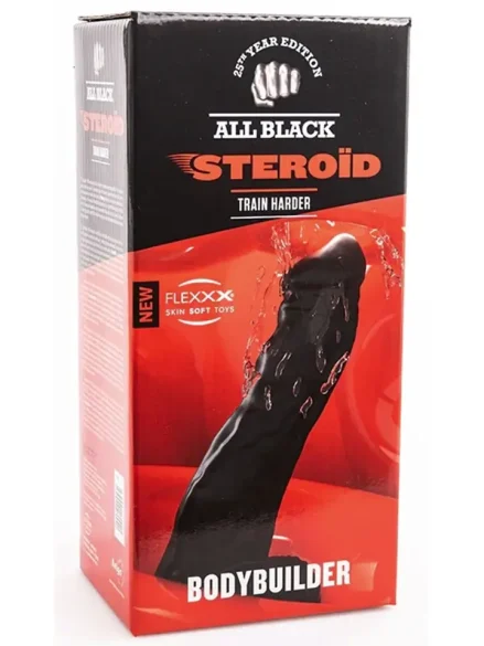 All Black Steroïd Bodybuilder 32,5 cm - XL dildo 0