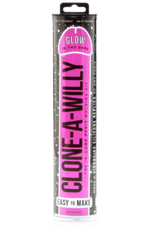 Clone-a-Willy Glow In The Dark Pink - Kloningskit 0