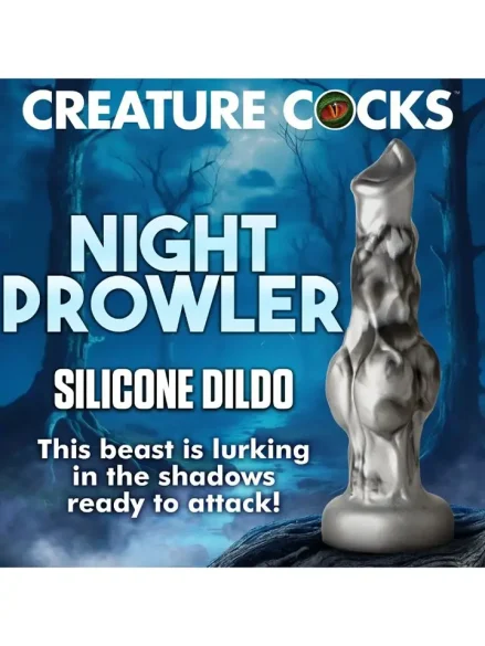 Night Prowler Silicone Dildo 21,3 cm - Dragon dildo 0