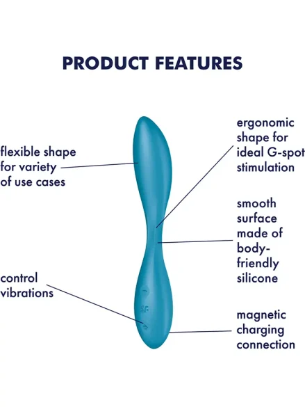 Satisfyer G-Spot Flex 1 Petrol - G-punktsvibrator 0