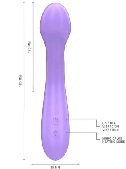 Becky Vibrator Heatable 7 Vibrations - Dildo med vibrator 0