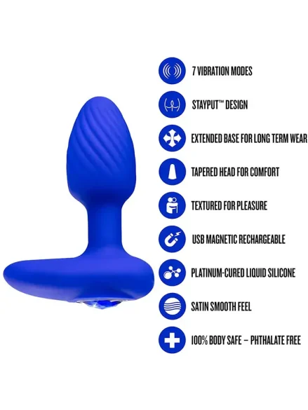 Sapphire Mystery Vibrating Plug - Analplugg med vibrator 0