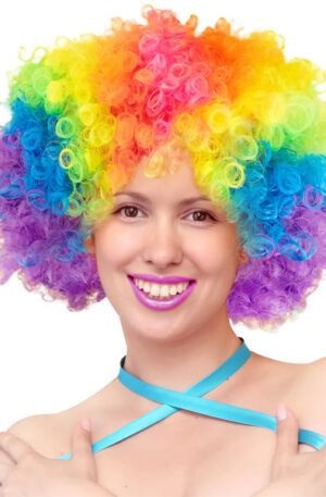 Party Wig Afro Colored Hair - Peruk 0