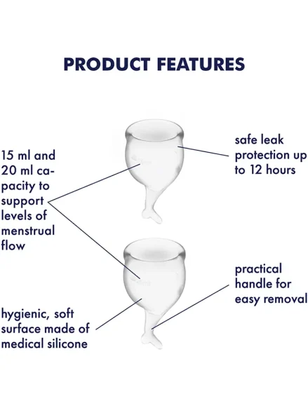 Feel Secure Menstrual Cup Transparent - Menskoppar 2